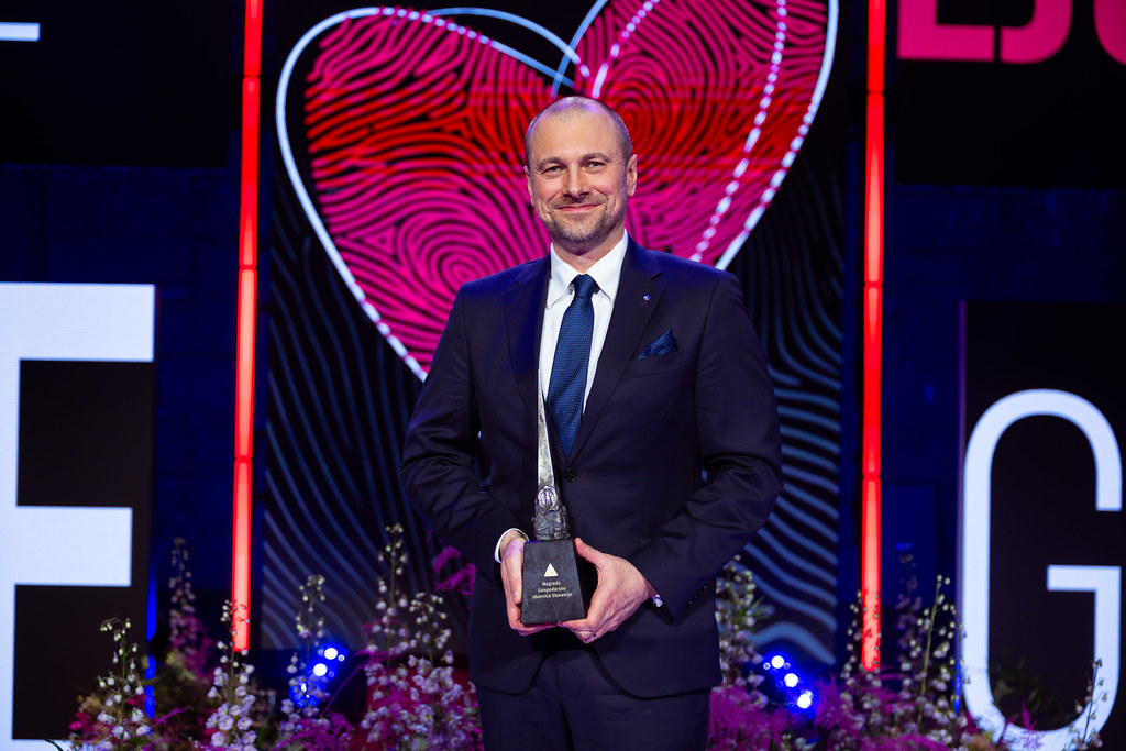 Blaž Brodnjak prejemnik Nagrade GZS za izjemne gospodarske in podjetniške dosežke 