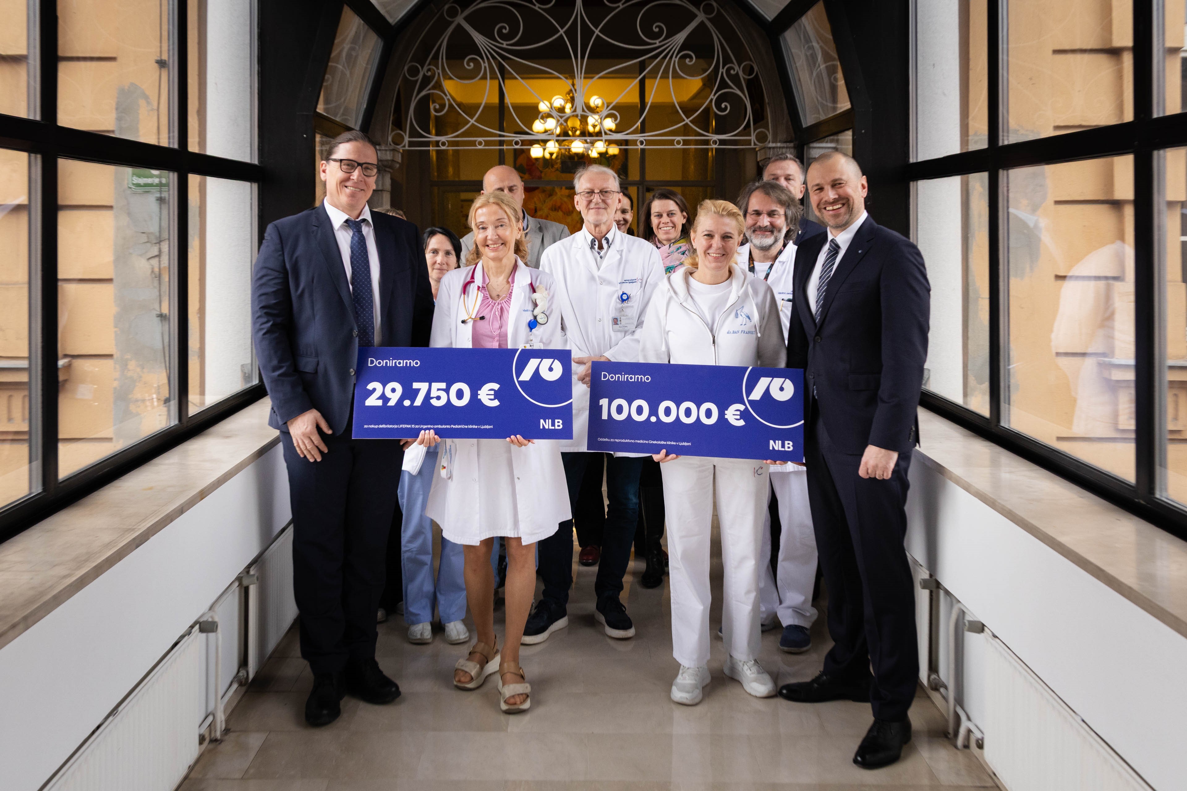 NLB predala donaciji Ginekološki in Pediatrični kliniki UKC Ljubljana